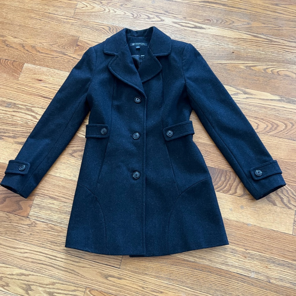 Women’s INC Tapered Wool Walker Coat - Picture 2 of 5